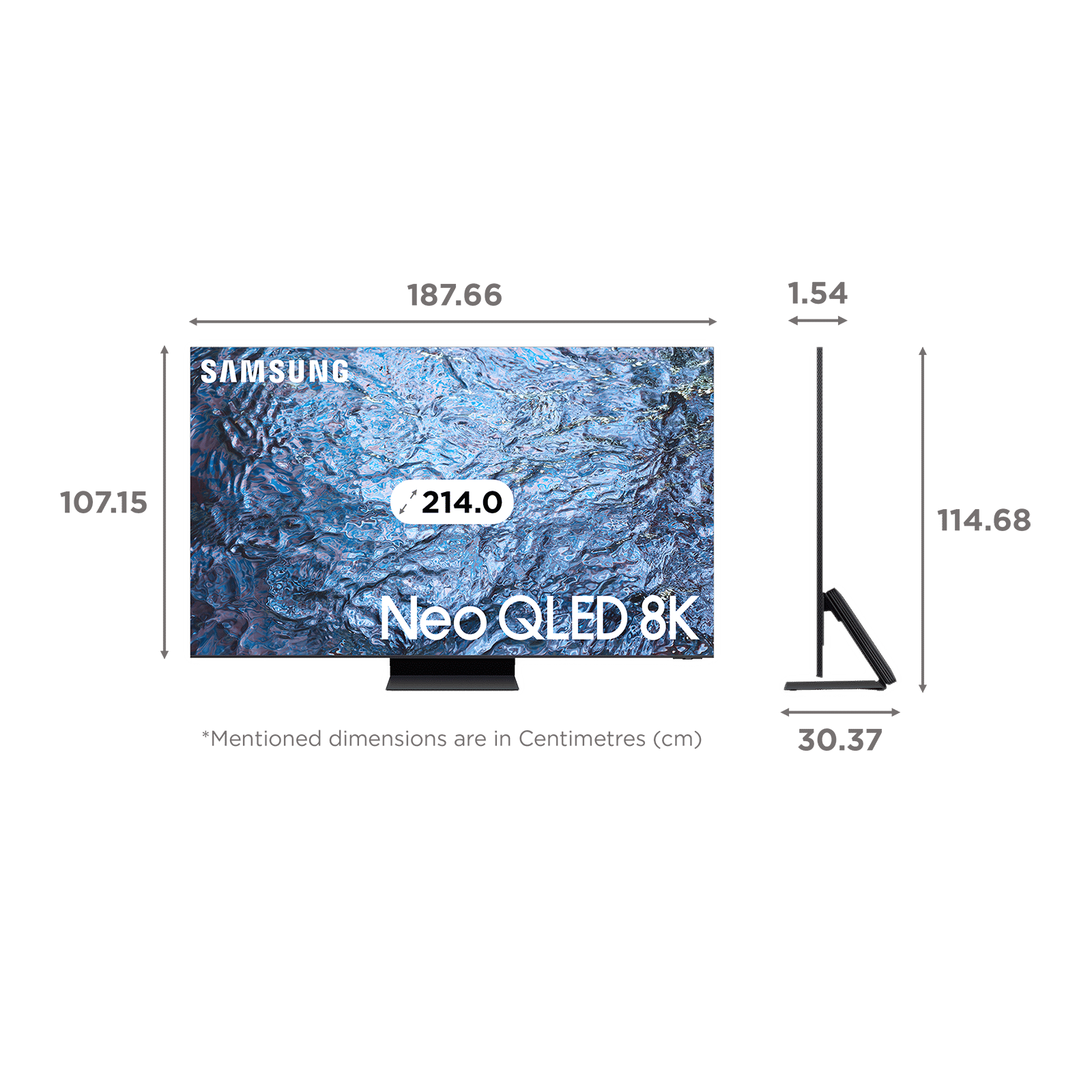 Buy SAMSUNG 215 cm (85 inch) QLED 4K Ultra HD Tizen TV with Neural